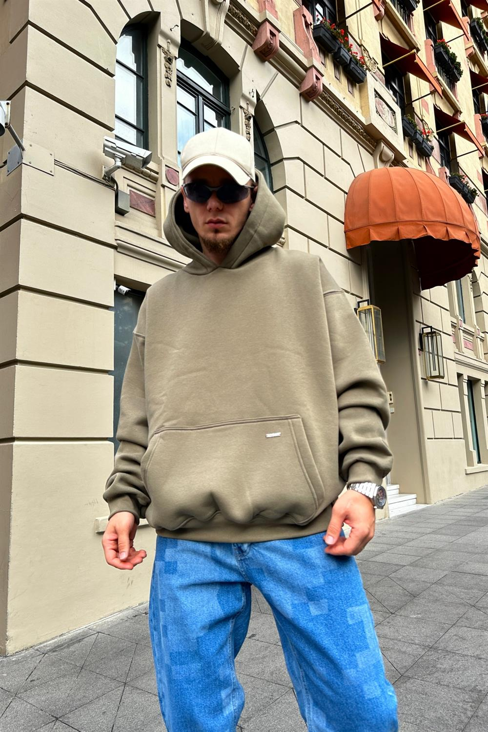 Couture Haki Basic Oversize Sweatshirt SW892