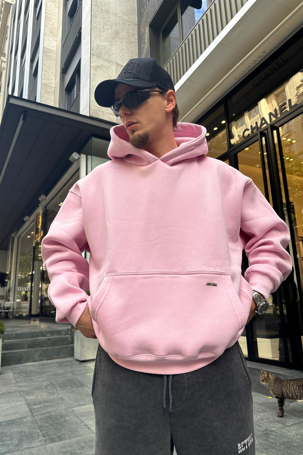 Couture Pembe Basic Oversize Sweatshirt SW897