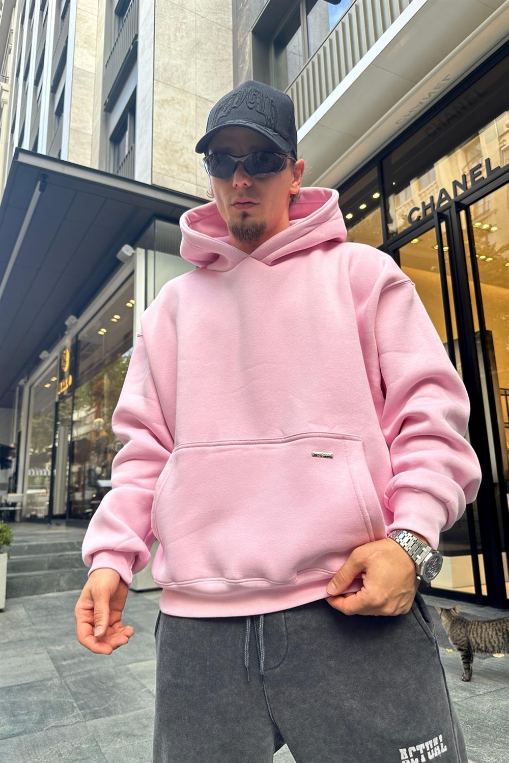 Couture Pembe Basic Oversize Sweatshirt SW897