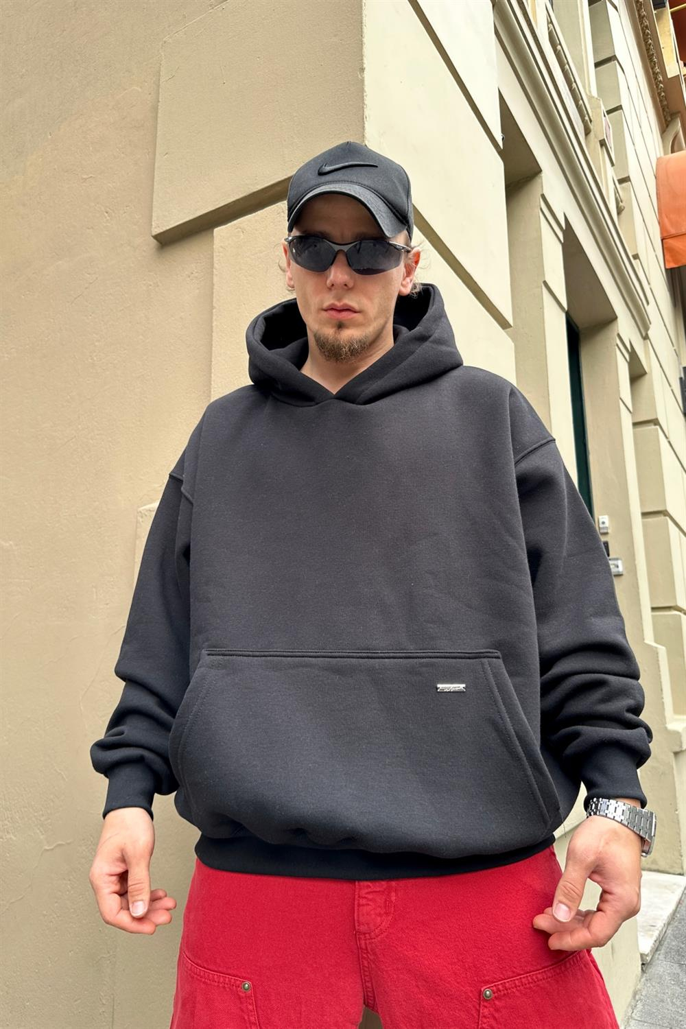 Couture Siyah Basic Oversize Sweatshirt SW888