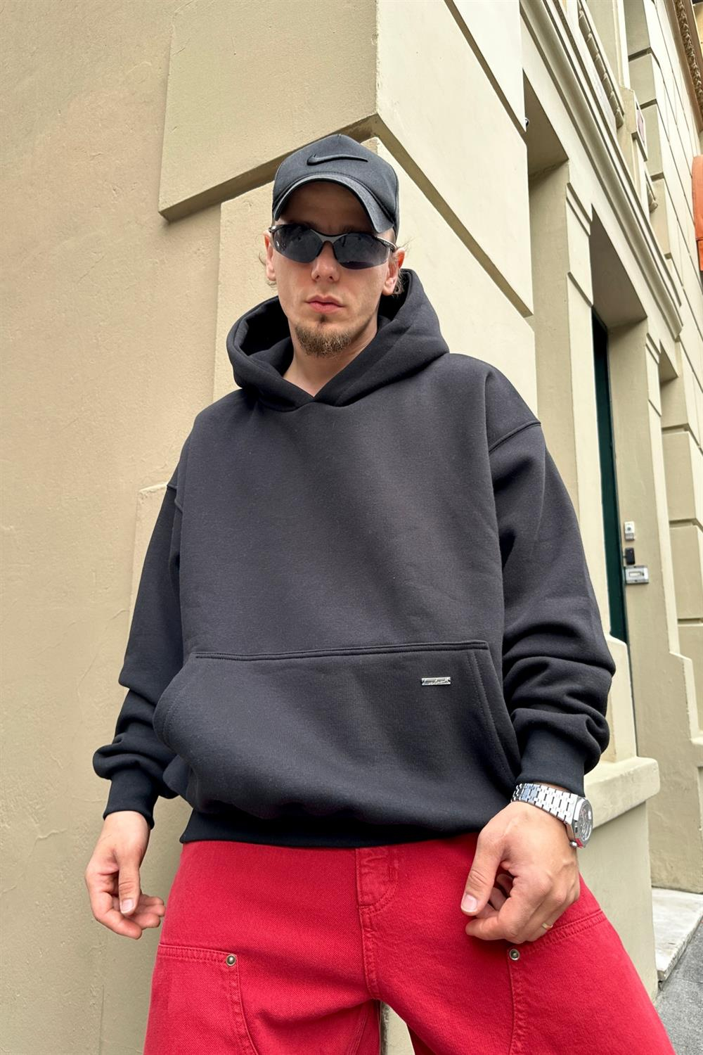 Couture Siyah Basic Oversize Sweatshirt SW888