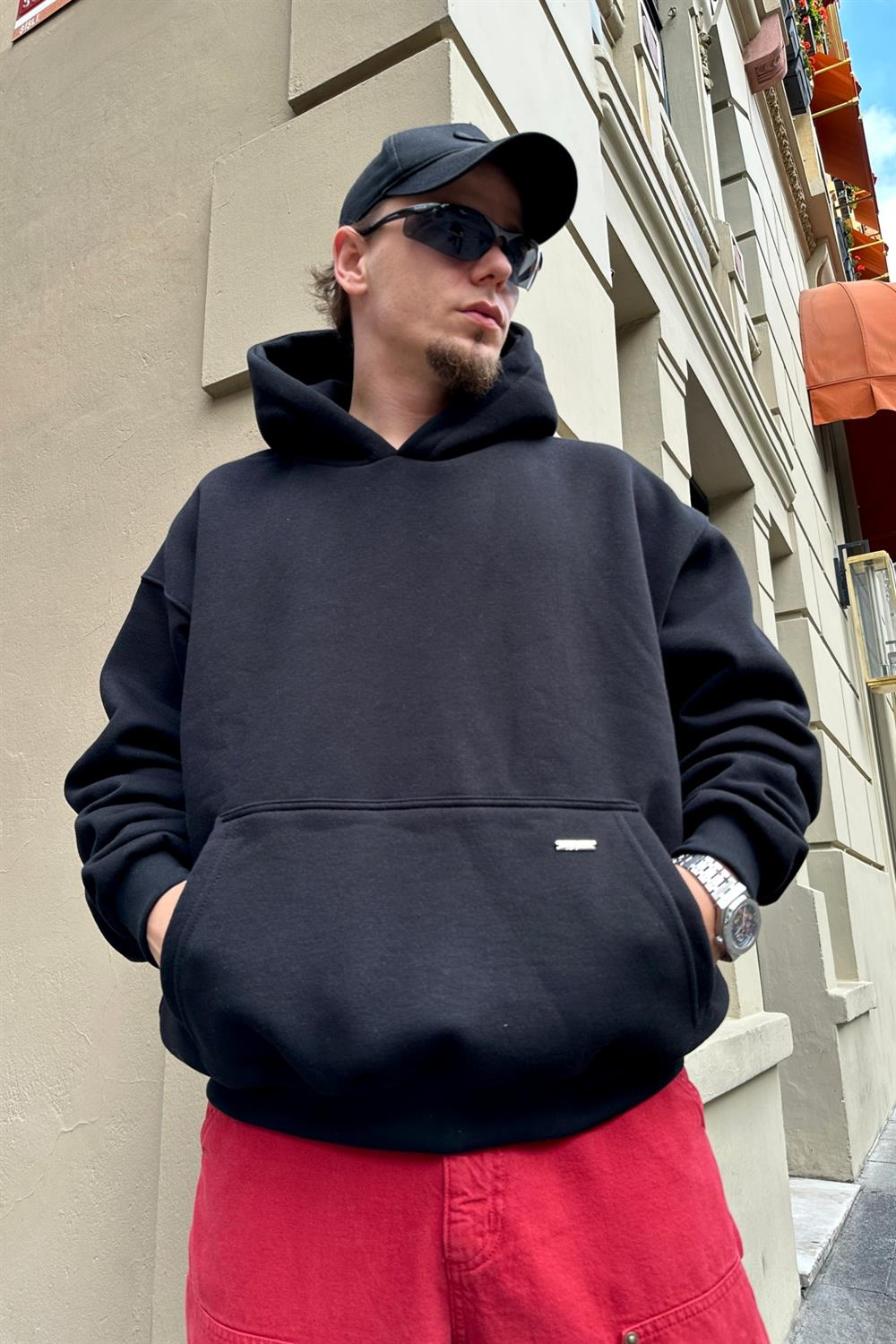 Couture Siyah Basic Oversize Sweatshirt SW888