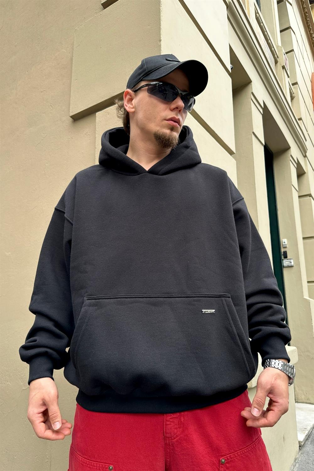 Couture Siyah Basic Oversize Sweatshirt SW888