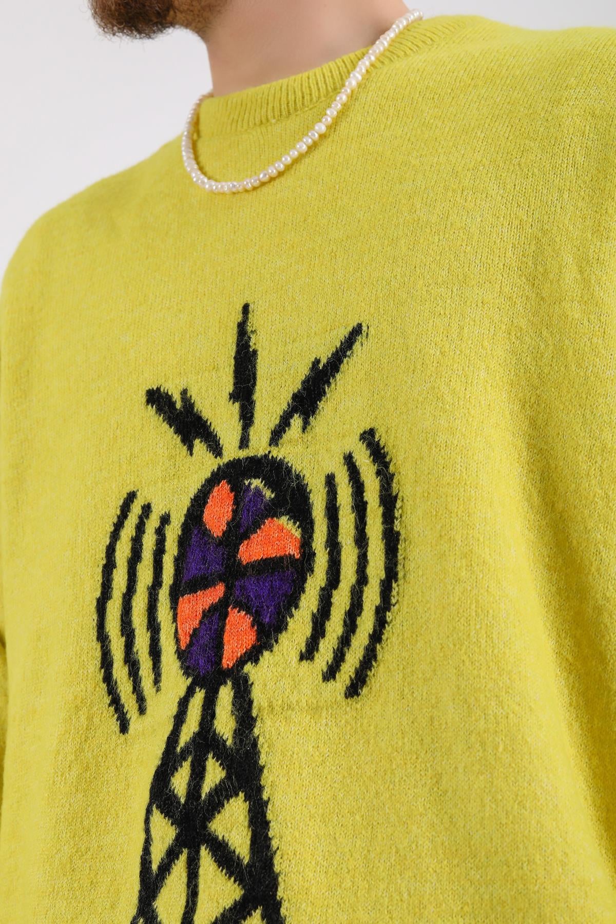 Desenli Oversize Kazak SW1203