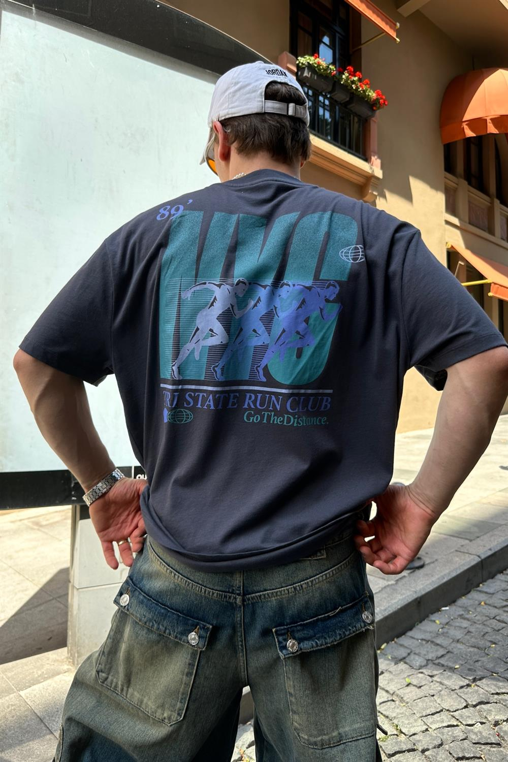 Distance Baskılı Oversize Tshirt T771