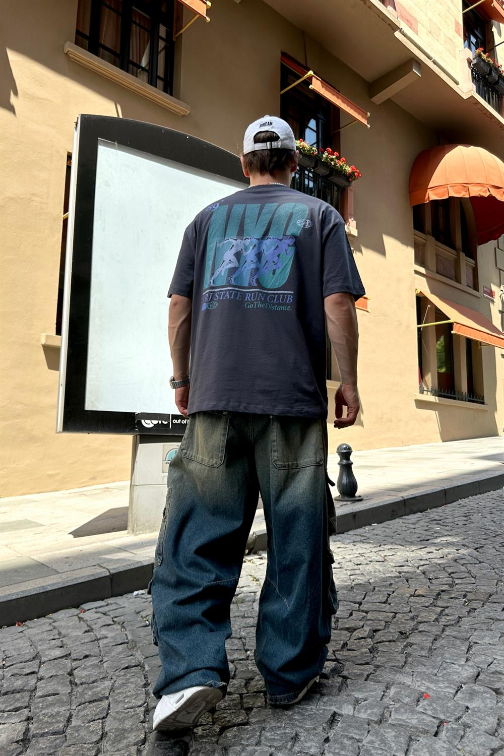Distance Baskılı Oversize Tshirt T771