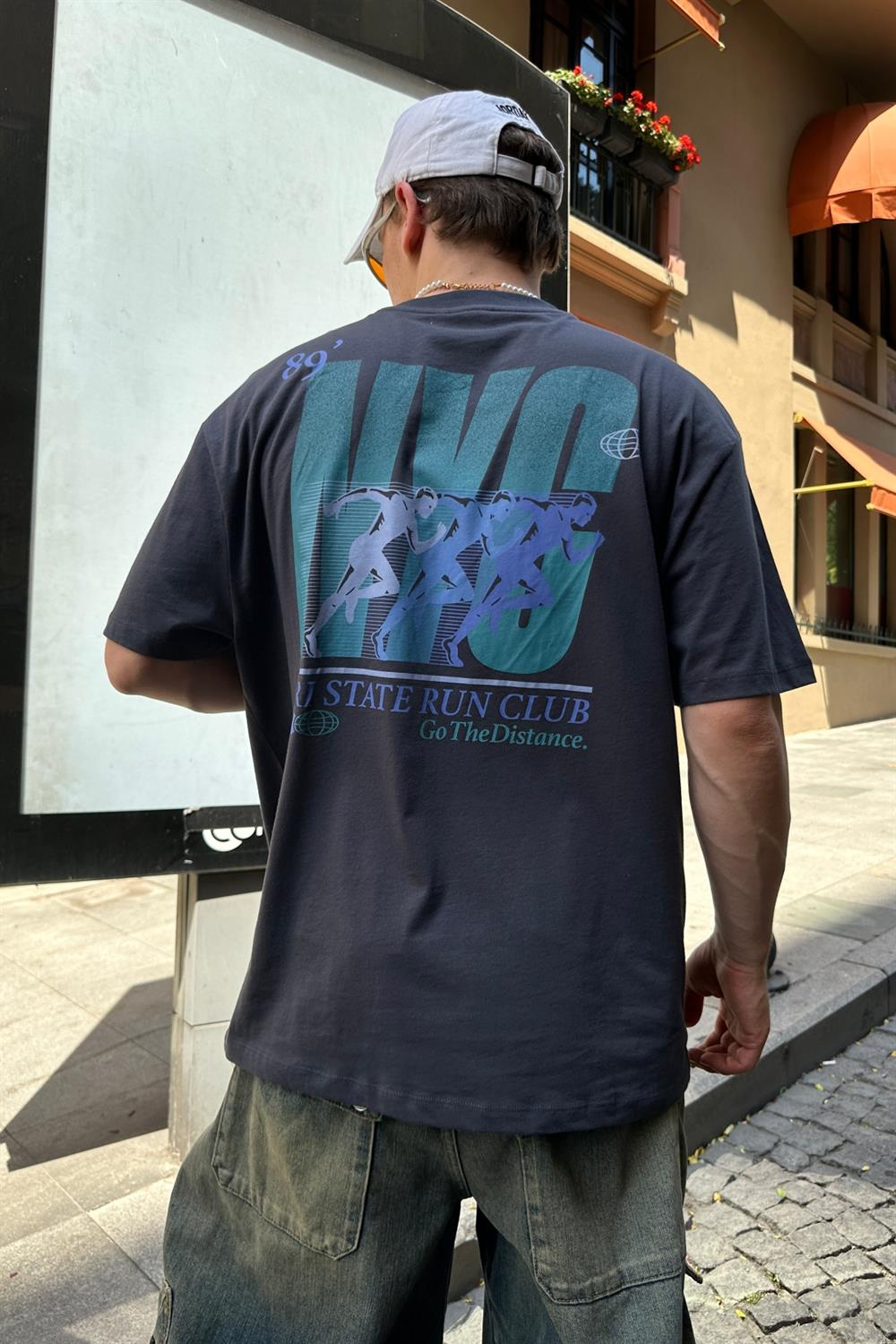 Distance Baskılı Oversize Tshirt T771