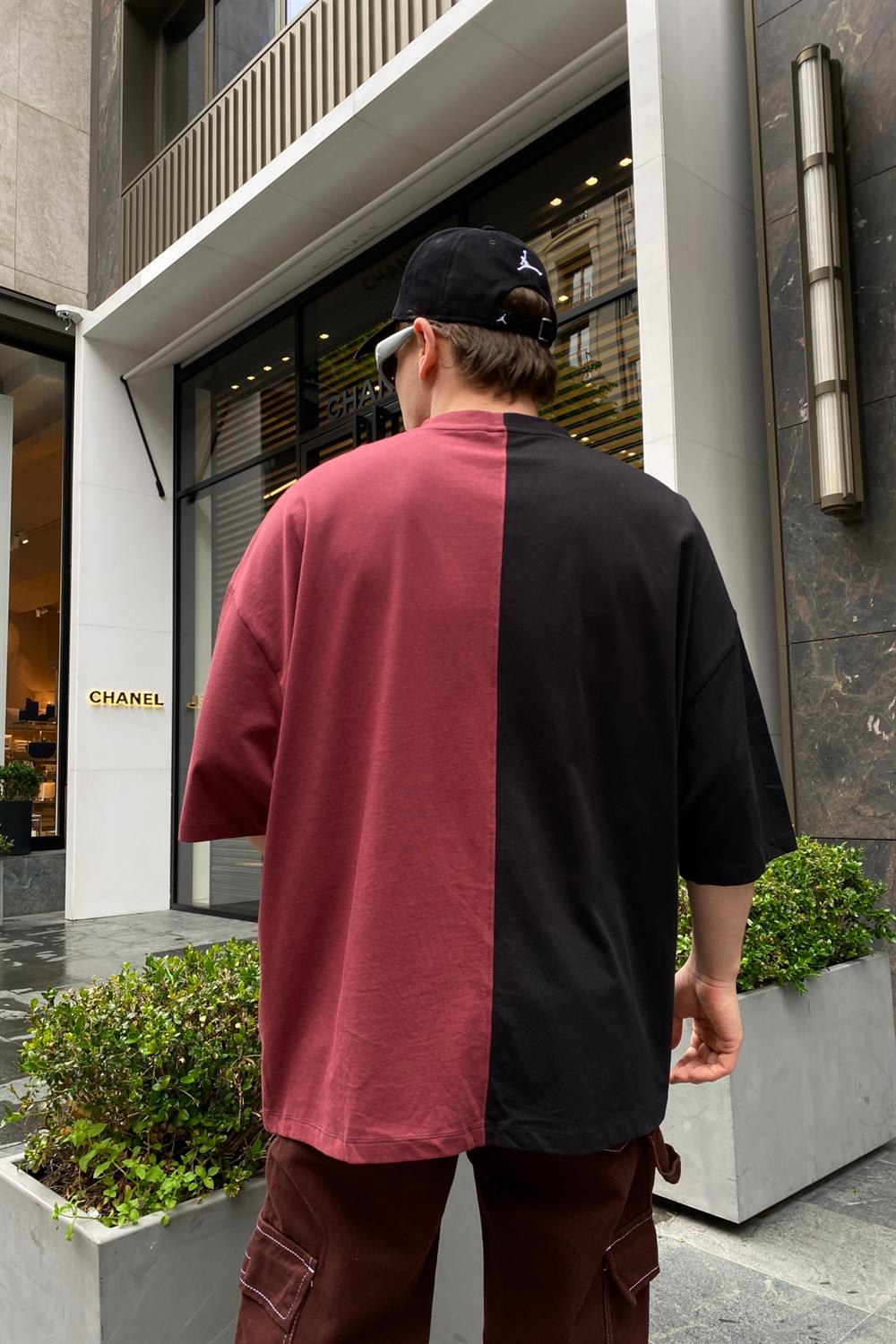Doublecolor Skull Baskılı Oversize Tshirt T673