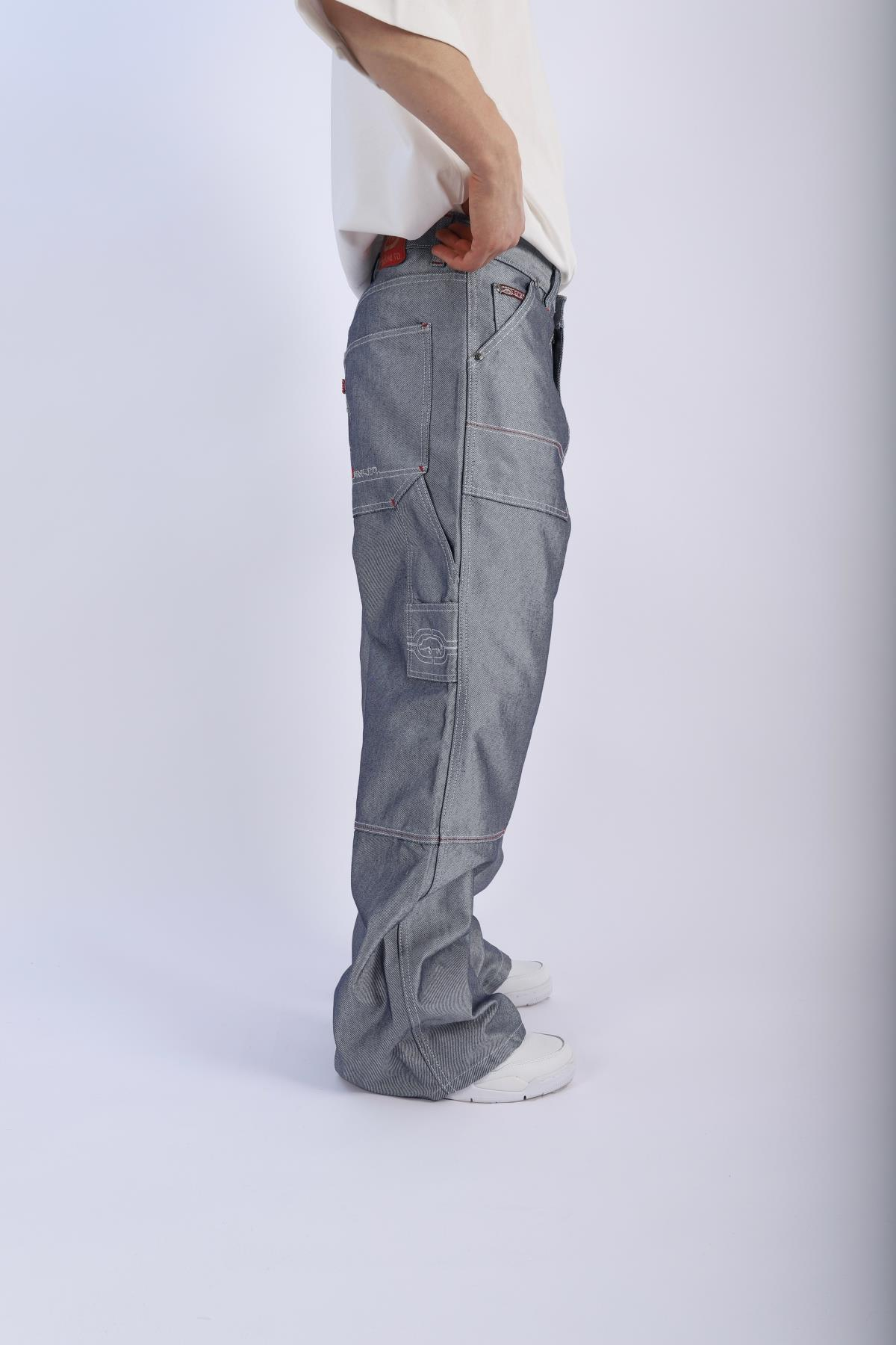 Emnm Special Gri Baggy Jean Pantolon P889