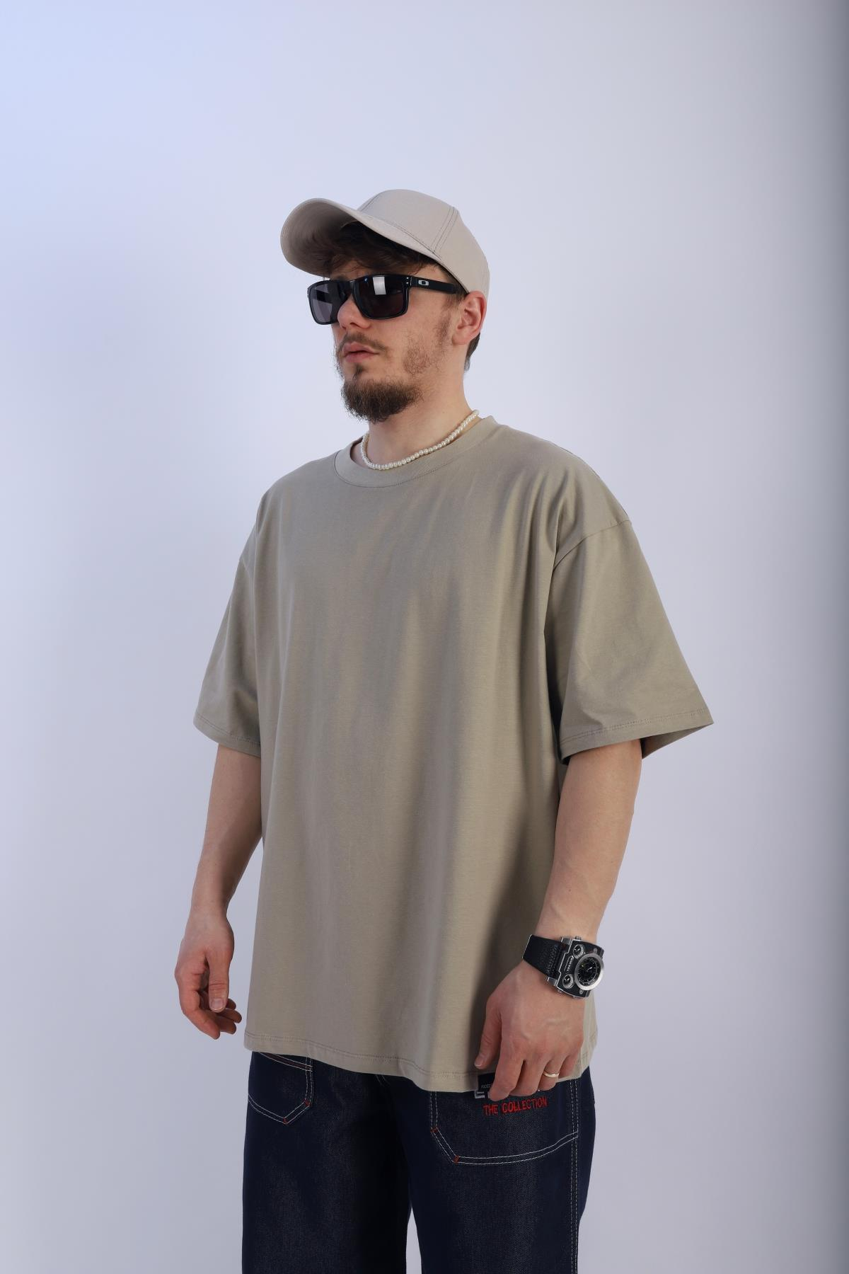 Faded Nude Oversize Basic Tshirt T922