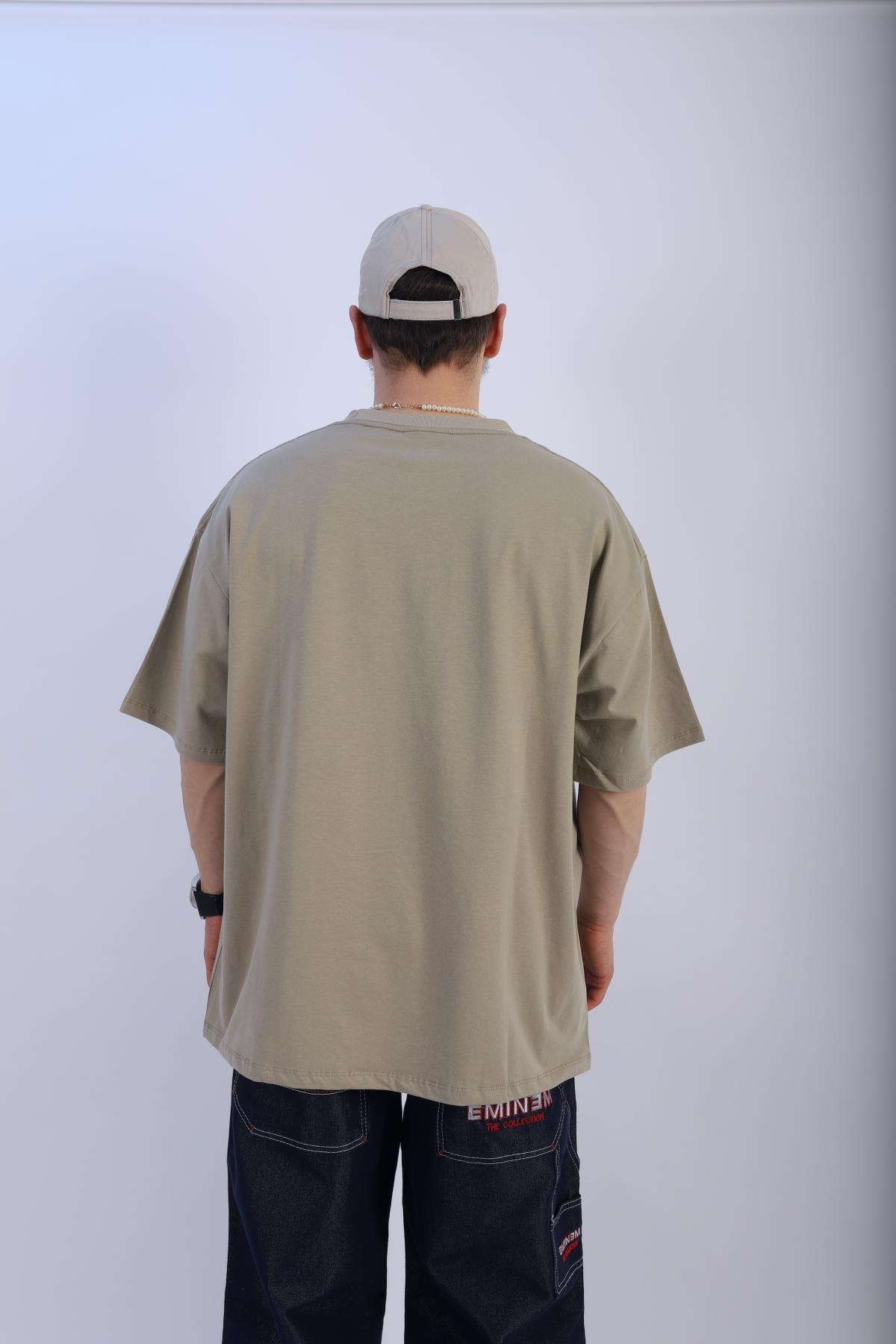 Faded Nude Oversize Basic Tshirt T922