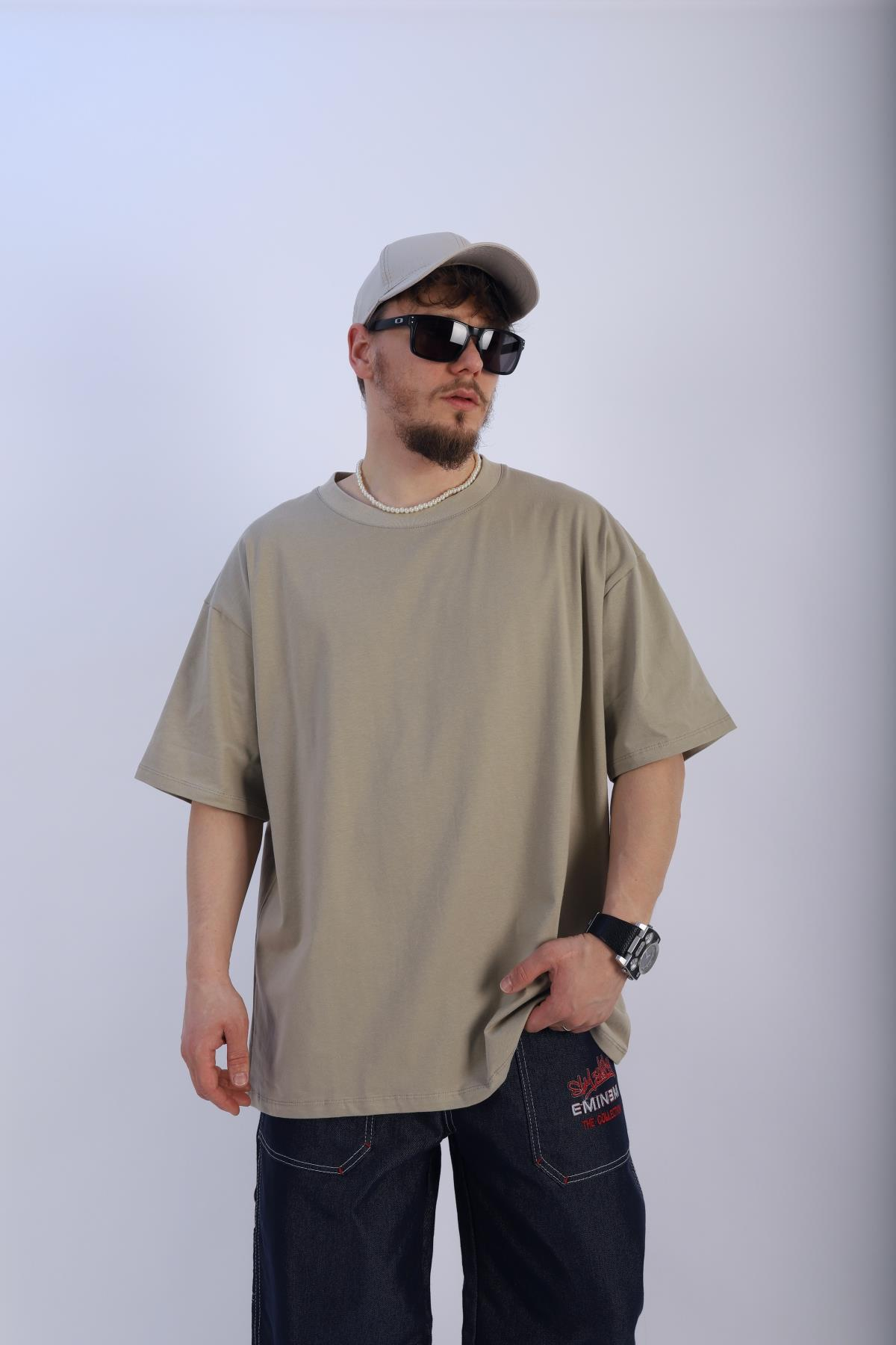Faded Nude Oversize Basic Tshirt T922