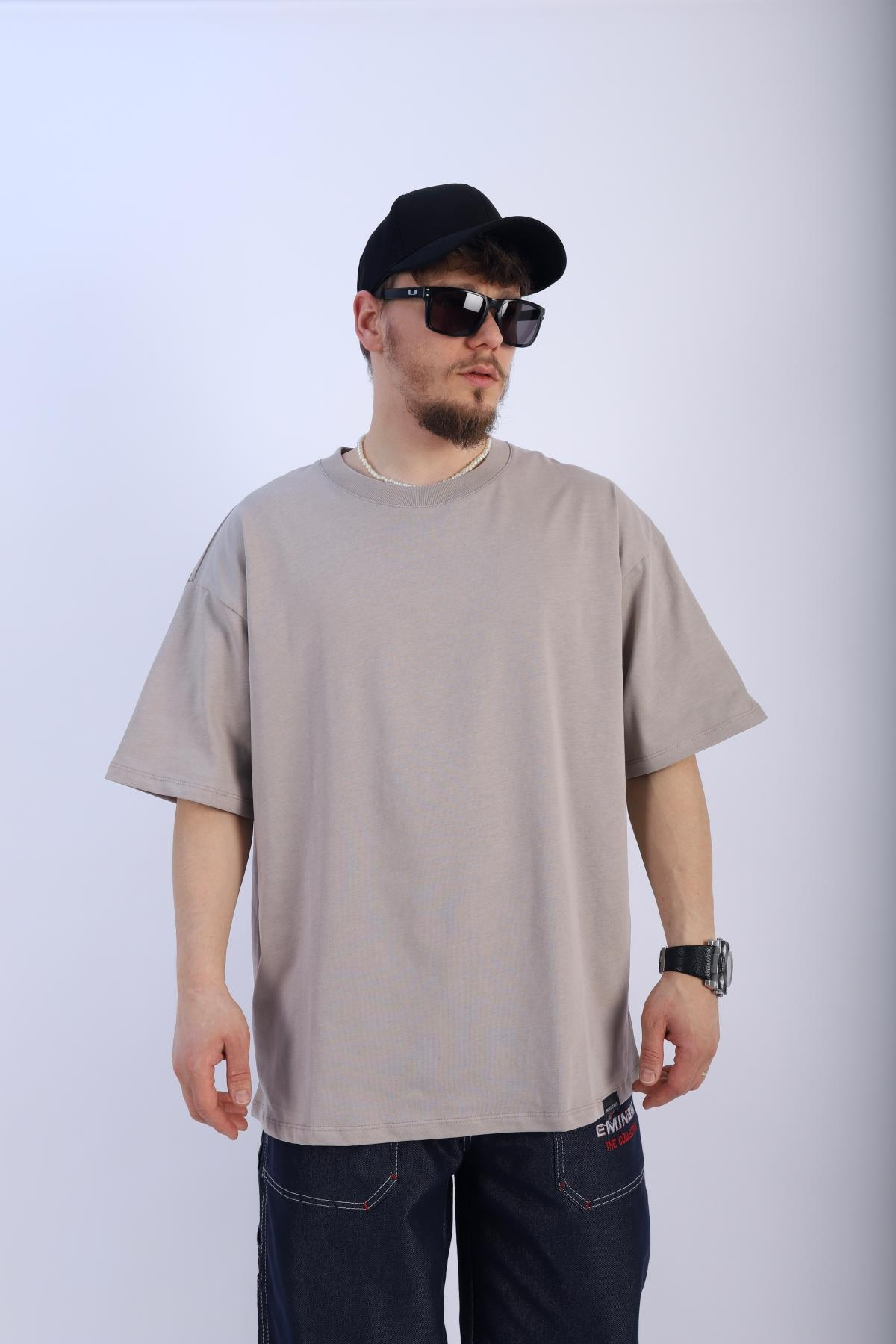 Faded Pudra Oversize Basic Tshirt T920