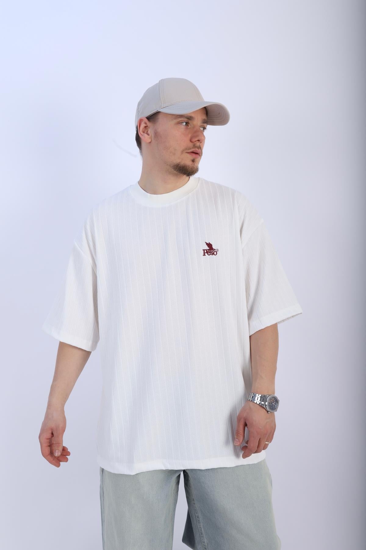 Fitilli Krem Peso Oversize Tshirt T942