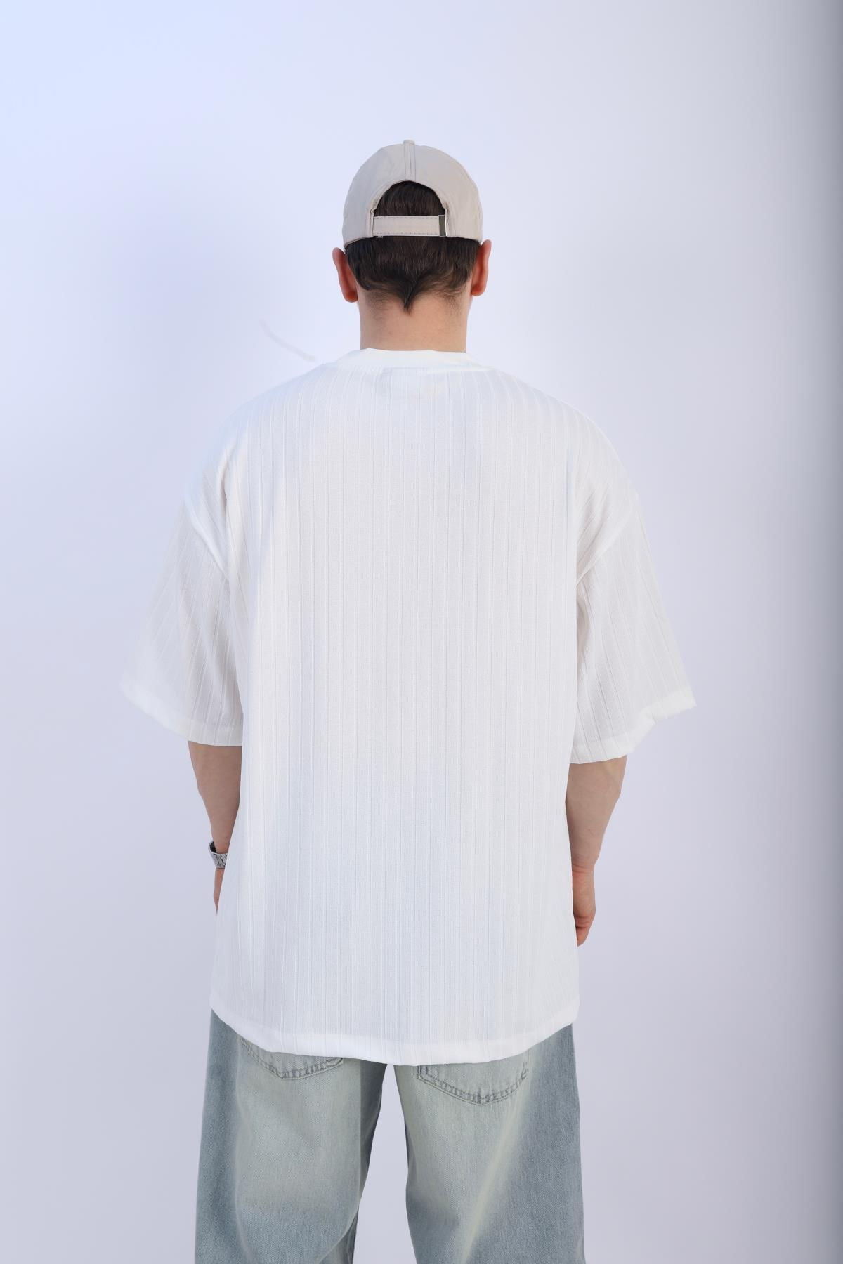 Fitilli Krem Peso Oversize Tshirt T942