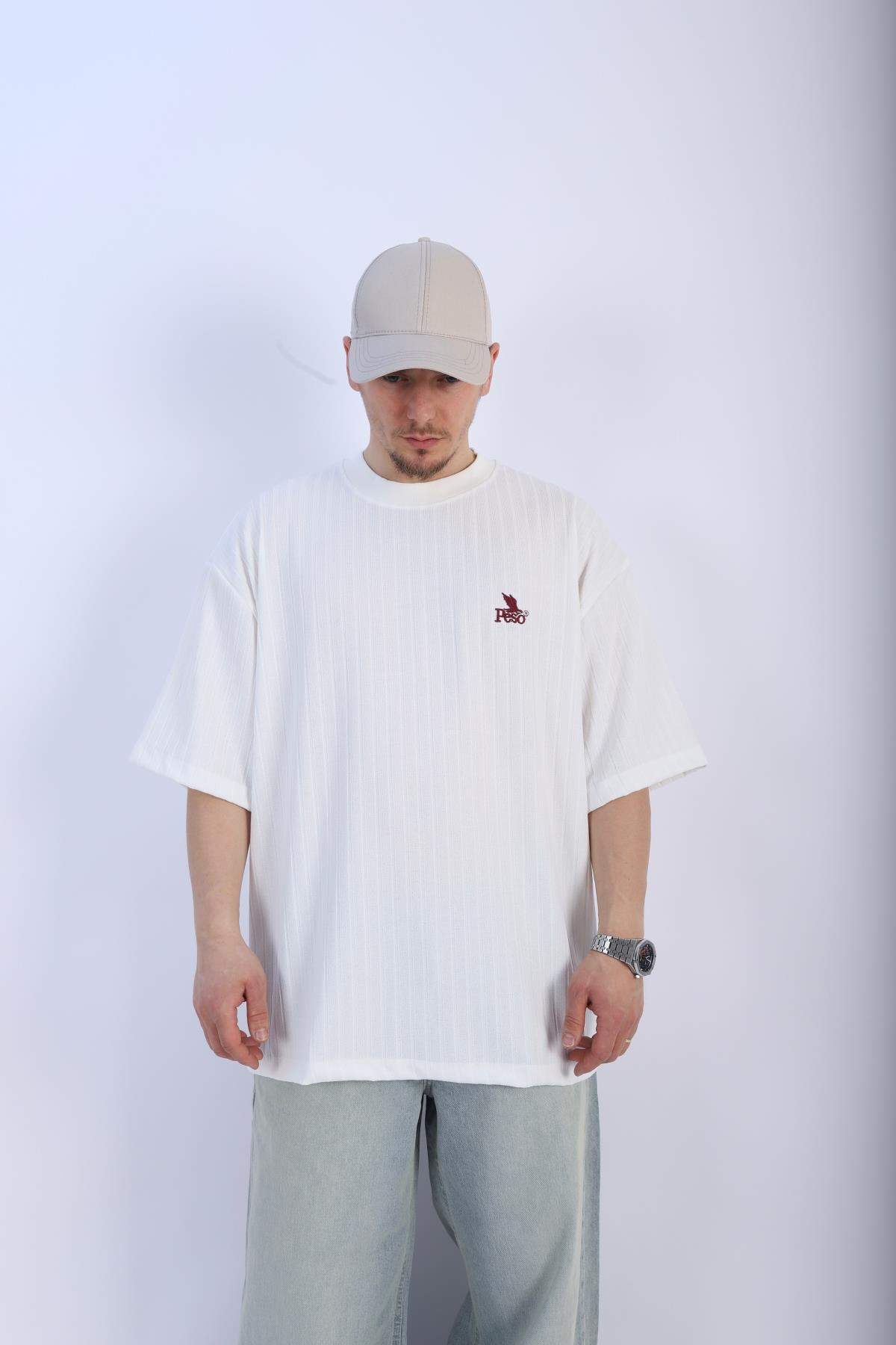 Fitilli Krem Peso Oversize Tshirt T942