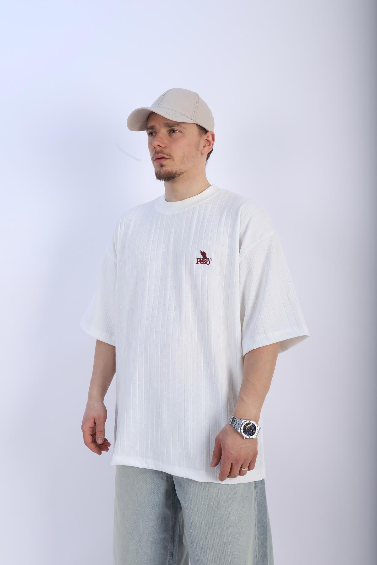 Fitilli Krem Peso Oversize Tshirt T942