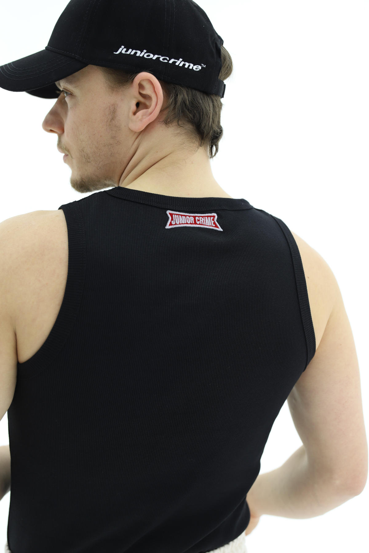 Fitilli Siyah Kırmızı Logo Fit Atlet