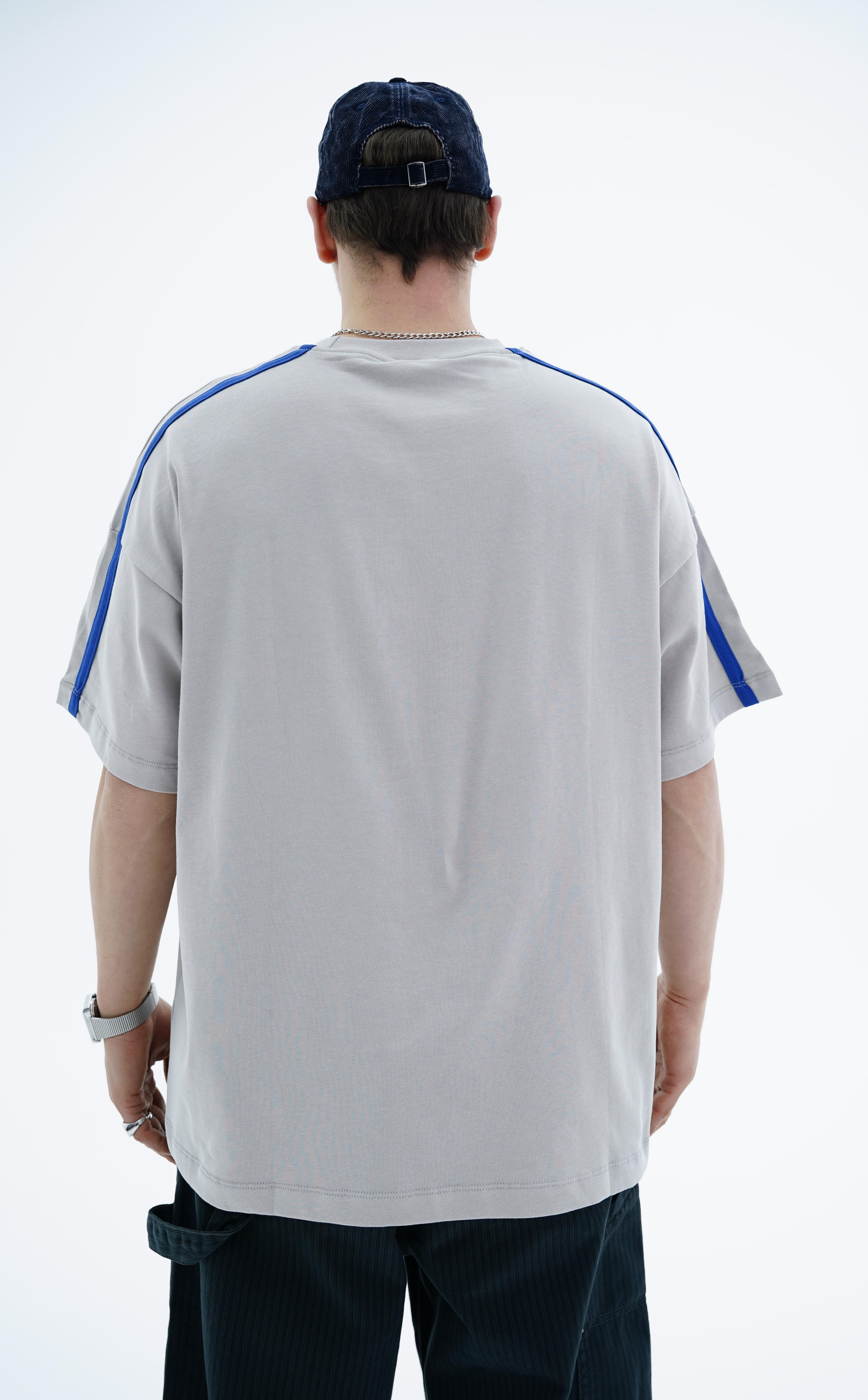 Frontier Patch Detay Gri Oversize Tshirt JC01 26Y125