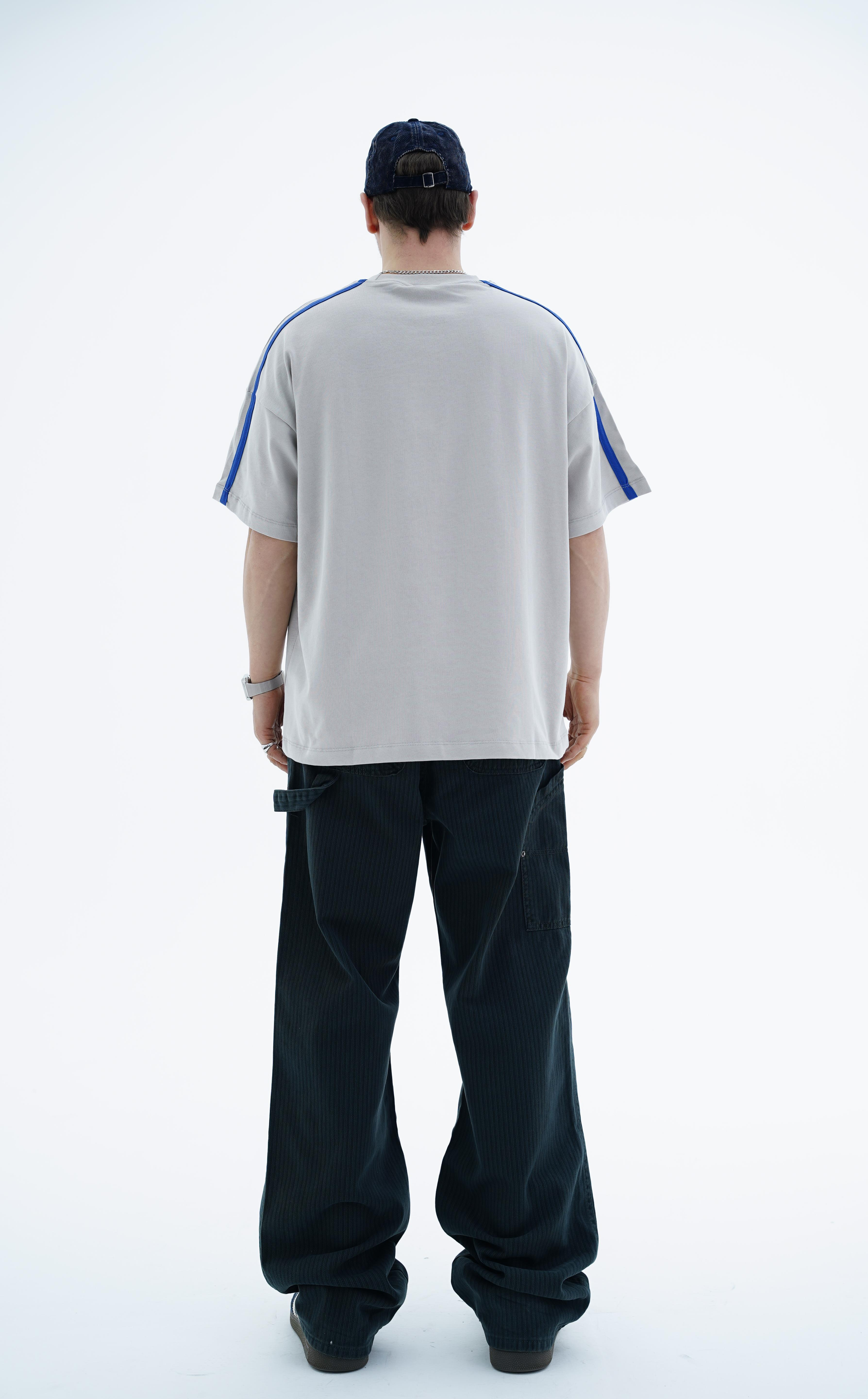 Frontier Patch Detay Gri Oversize Tshirt JC01 26Y125
