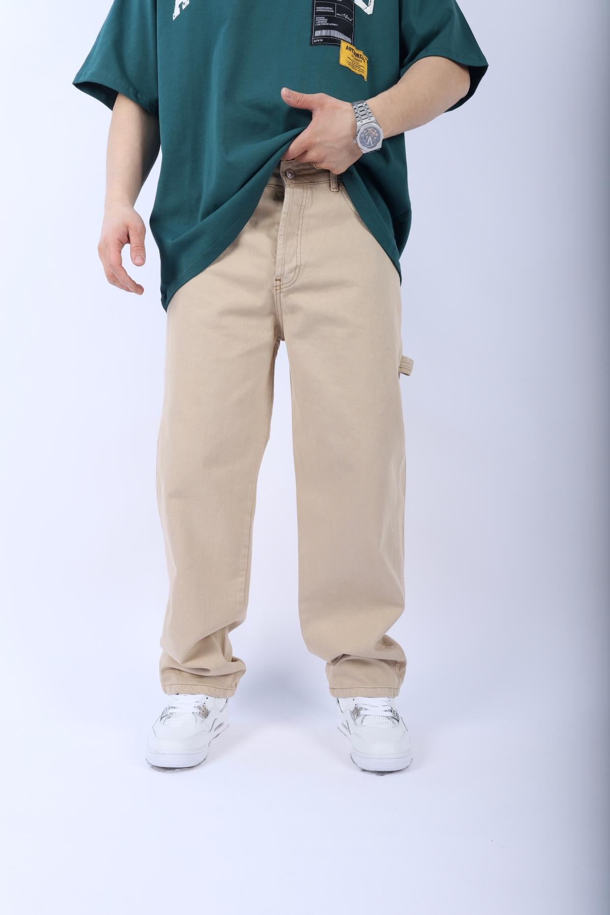 Fsbn Açık Kahve Basic Baggy Jean Pantolon P919