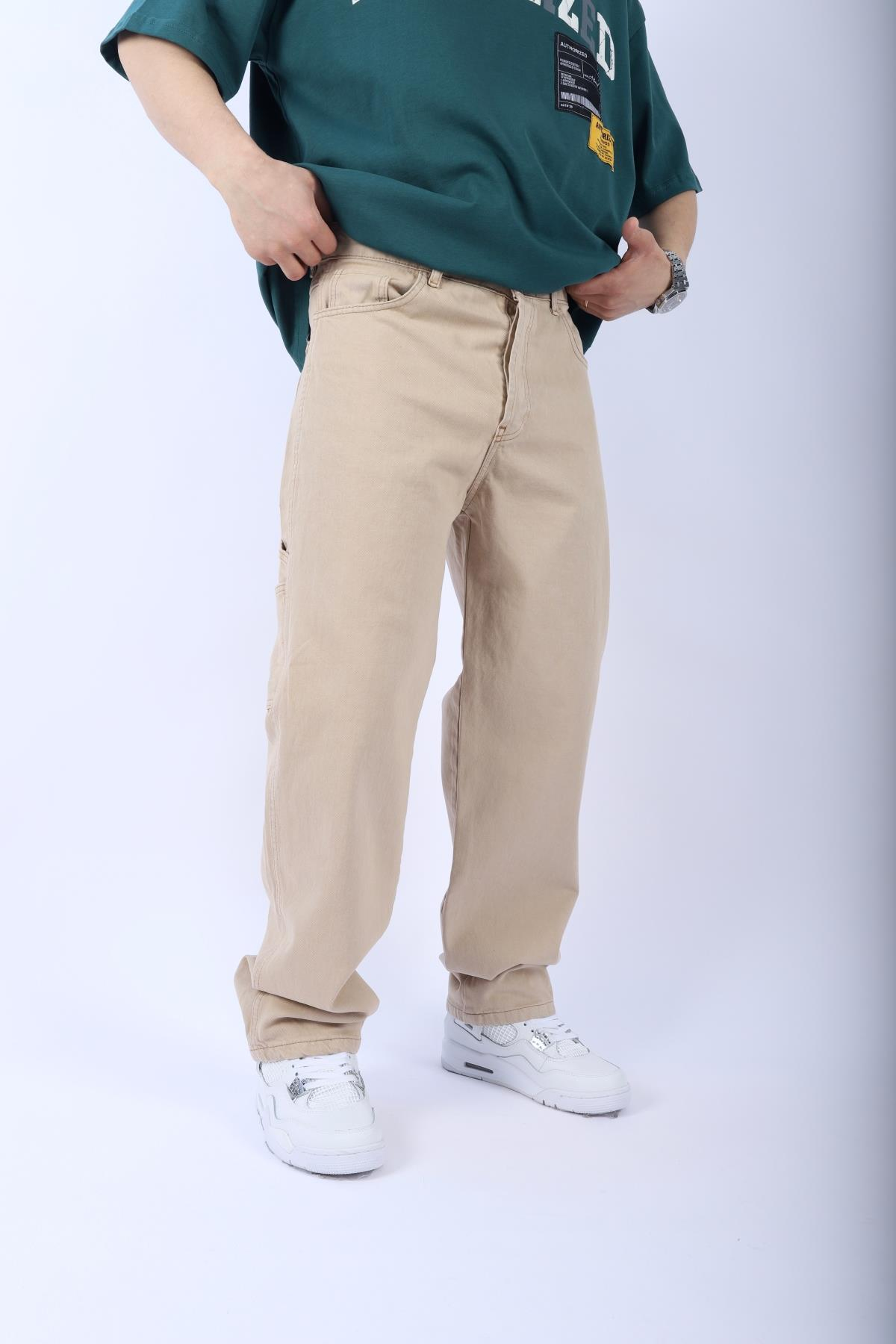 Fsbn Açık Kahve Basic Baggy Jean Pantolon P919