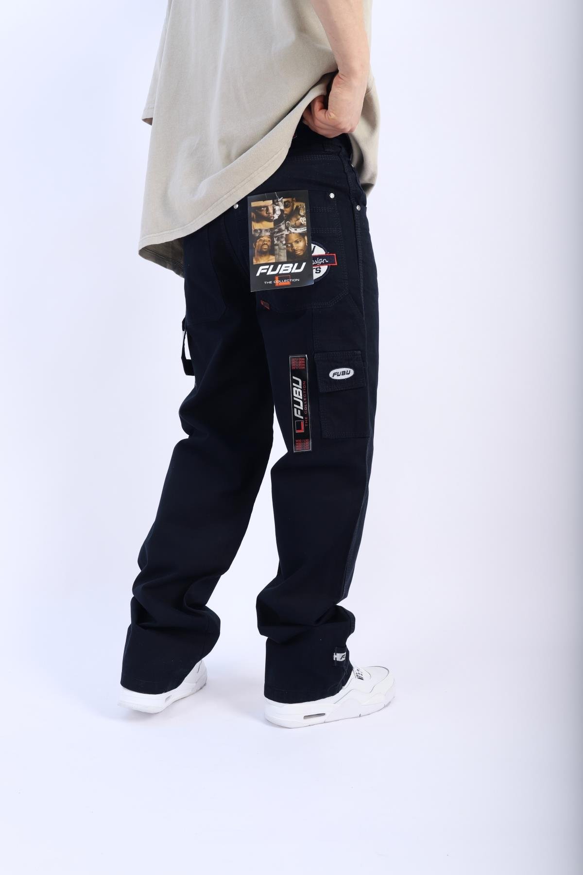 Fubu Lacivert Patch Detay Jean Pantolon P908