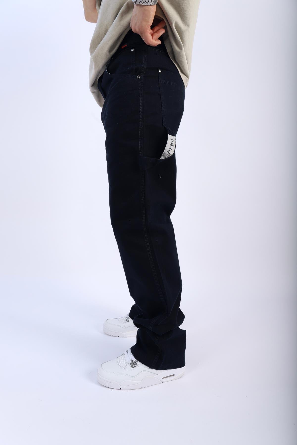 Fubu Lacivert Patch Detay Jean Pantolon P908