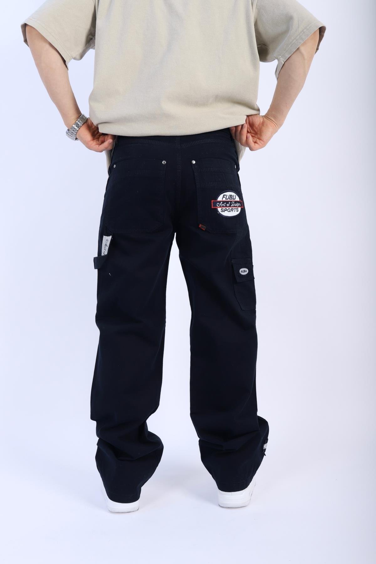 Fubu Lacivert Patch Detay Jean Pantolon P908