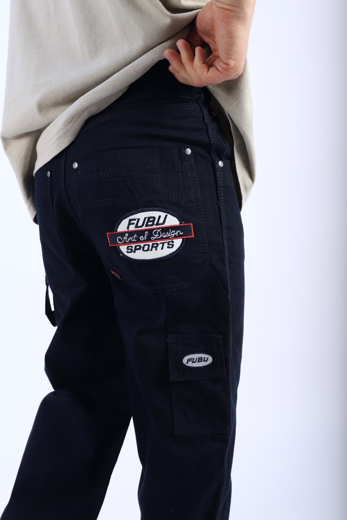Fubu Lacivert Patch Detay Jean Pantolon P908