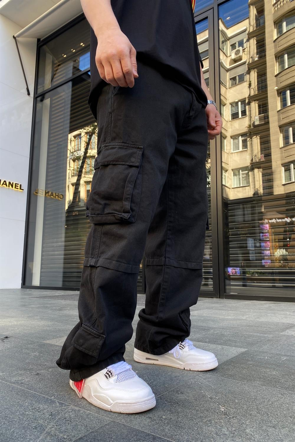 Full Pocket Siyah Pantolon P632