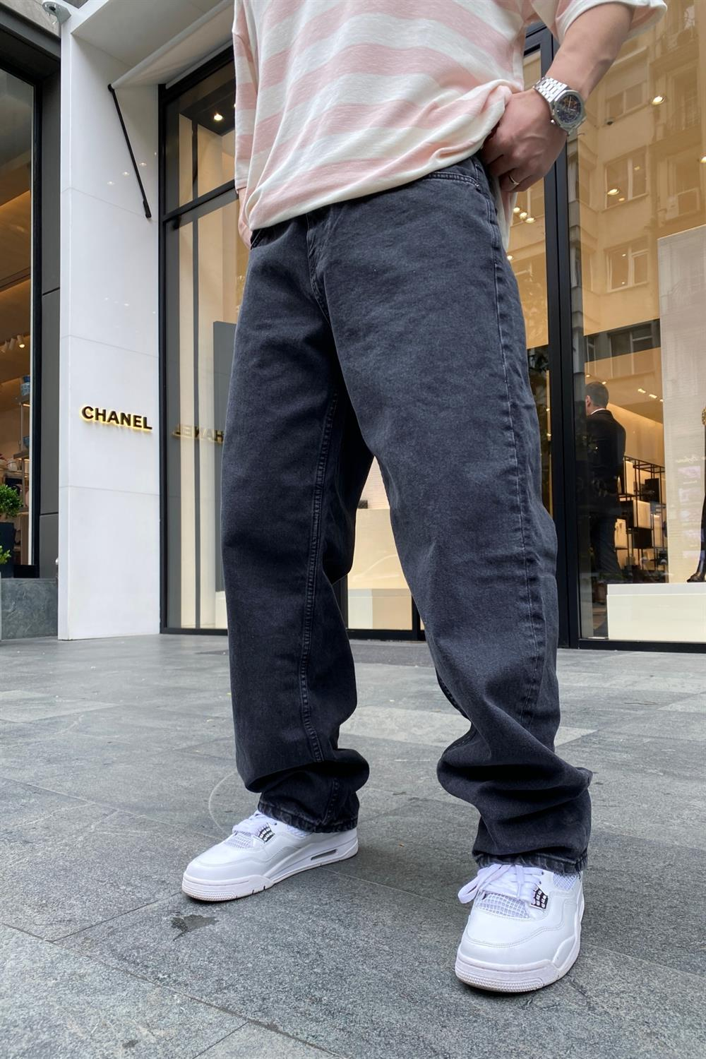 Füme Baggy Jean Pantolon P652