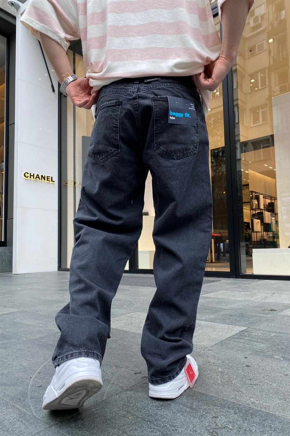 Füme Baggy Jean Pantolon P652