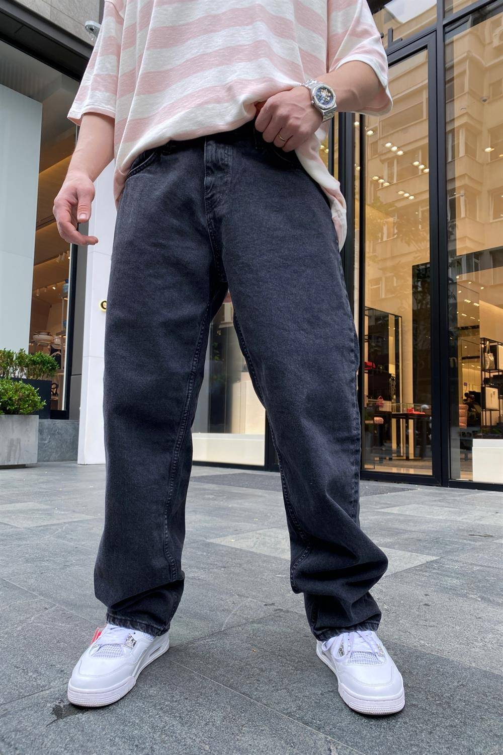 Füme Baggy Jean Pantolon P652