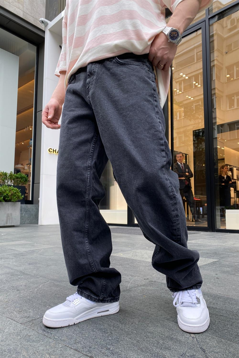 Füme Baggy Jean Pantolon P652