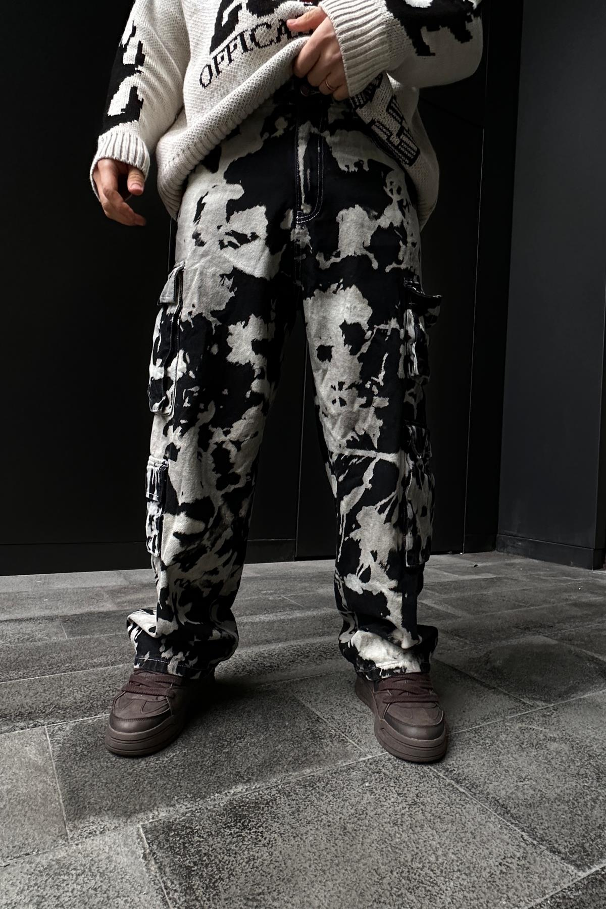 Fundayz Acid Wash Baggy Jean P861