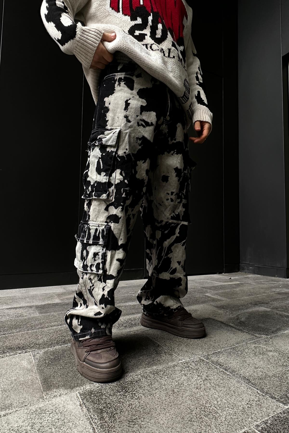 Fundayz Acid Wash Baggy Jean P861