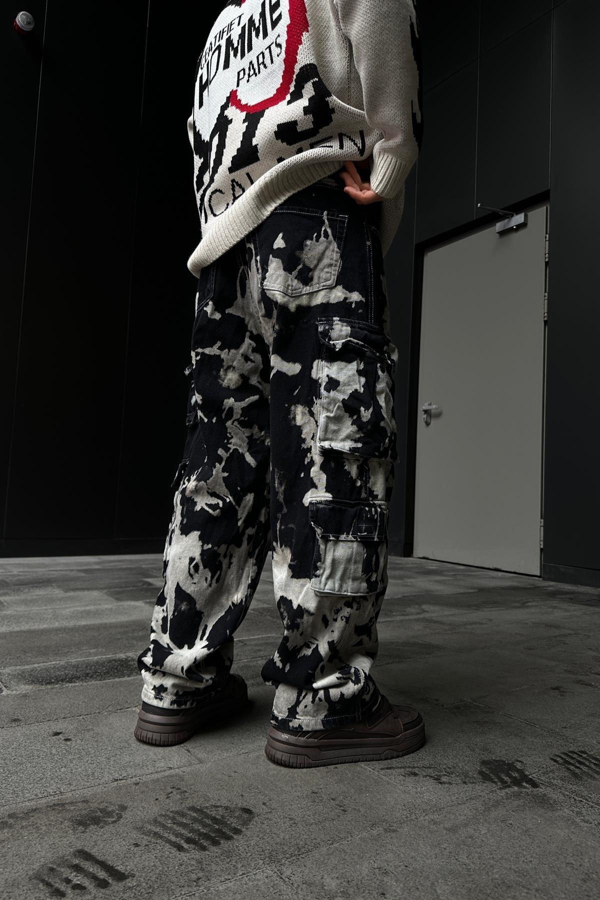 Fundayz Acid Wash Baggy Jean P861