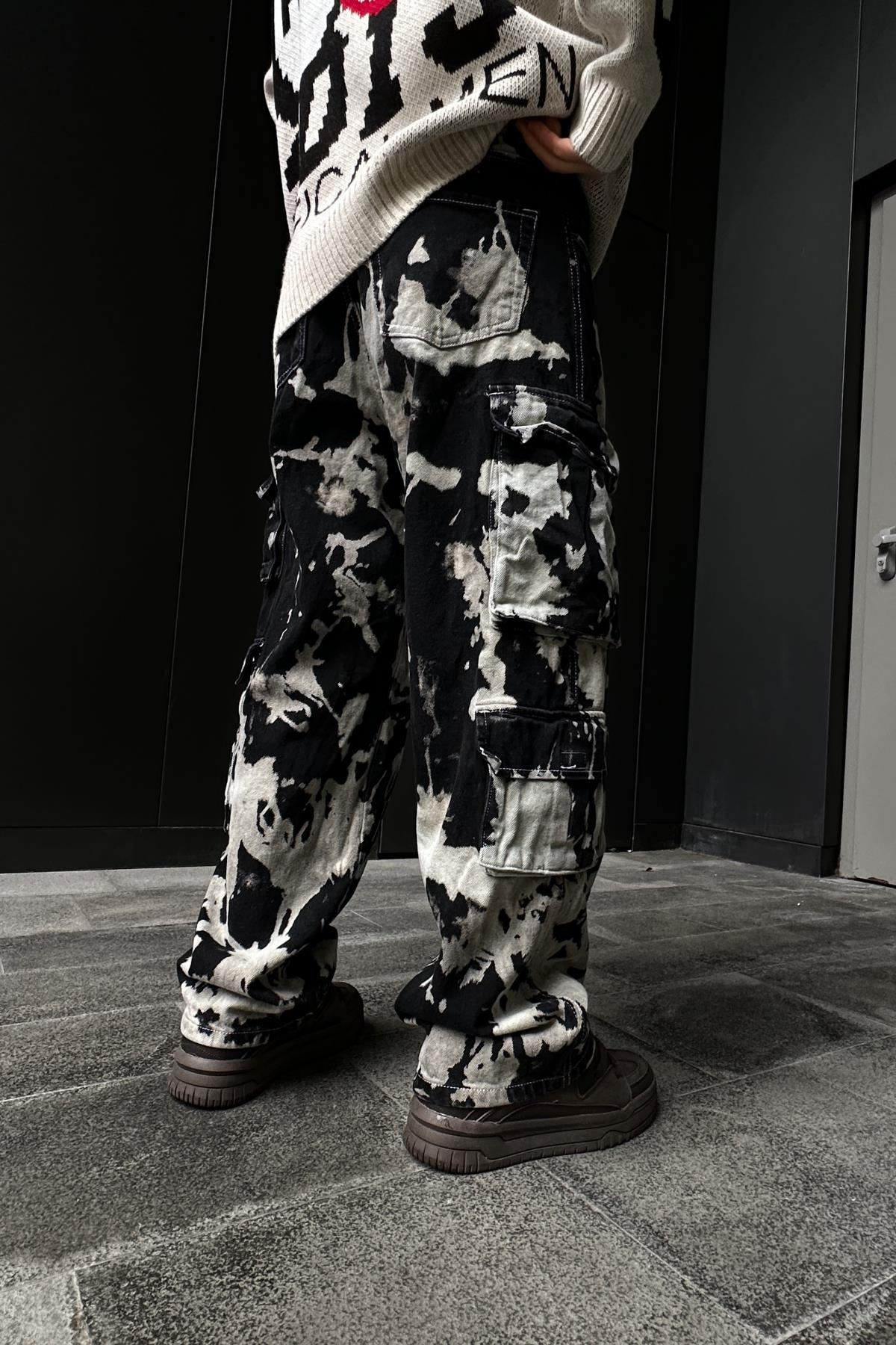 Fundayz Acid Wash Baggy Jean P861