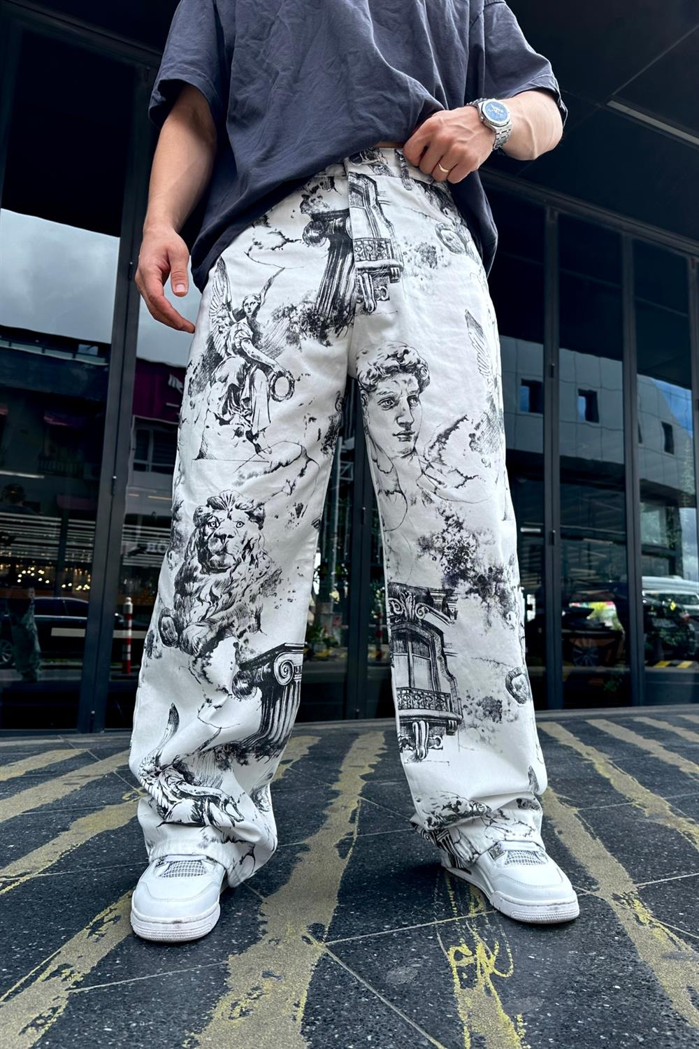 Fundayz David Desenli Baggy Jean Pantolon P751