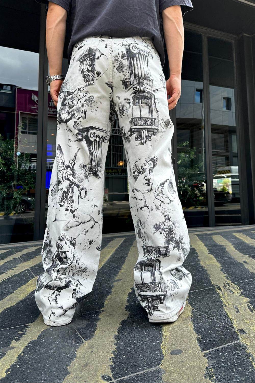 Fundayz David Desenli Baggy Jean Pantolon P751