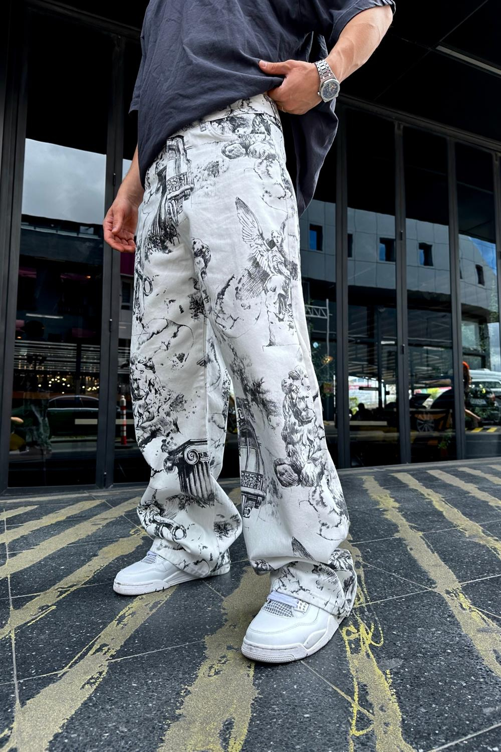 Fundayz David Desenli Baggy Jean Pantolon P751