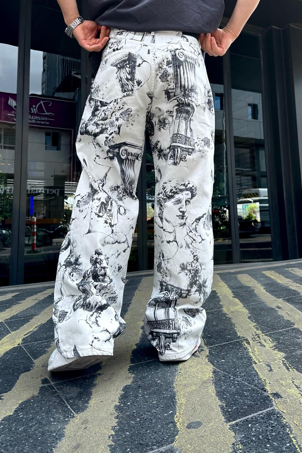 Fundayz David Desenli Baggy Jean Pantolon P751