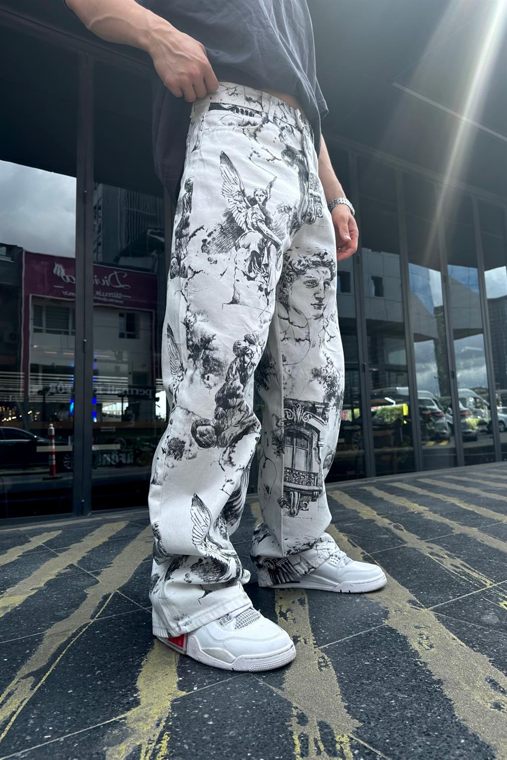 Fundayz David Desenli Baggy Jean Pantolon P751