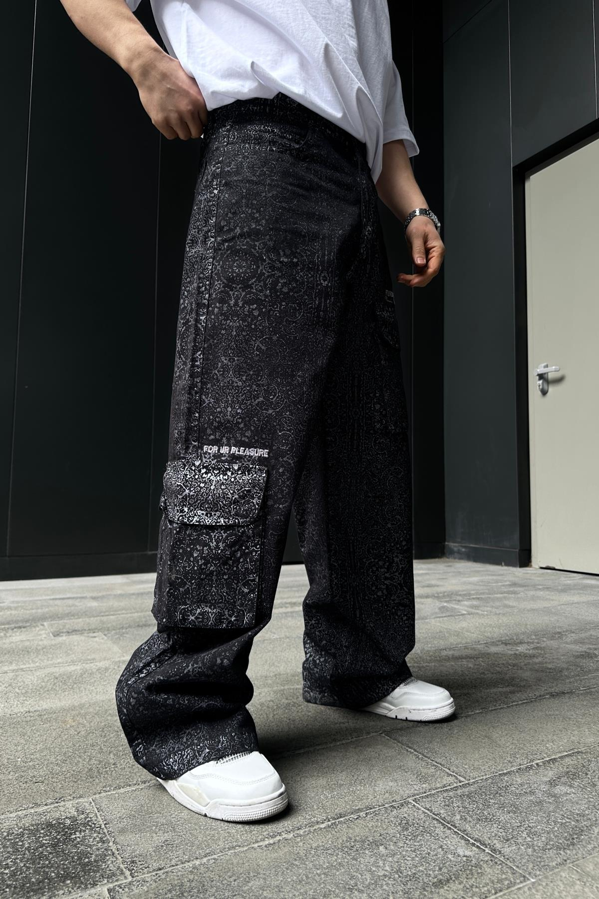 Fundayz Etnik Desen Baggy Jean Pantolon P874