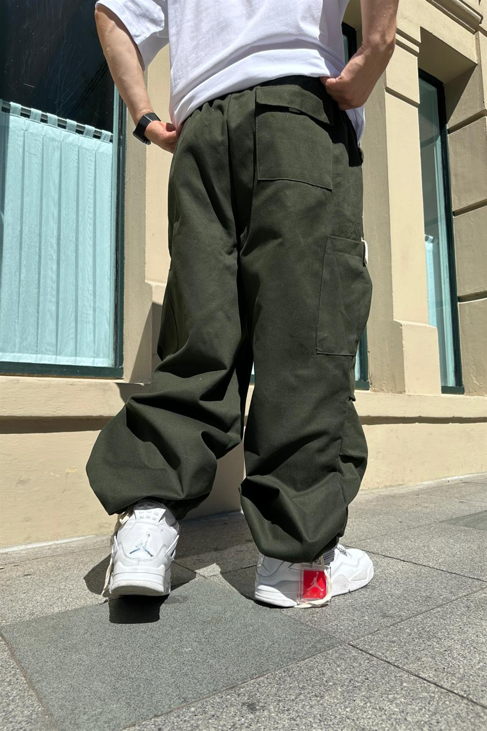 Fundayz Gabardin Koyu Yeşil Combat Pantolon P705