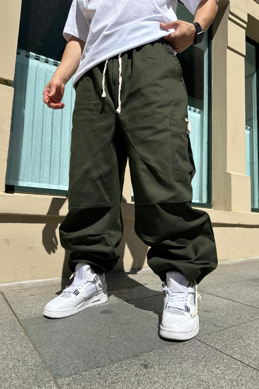 Fundayz Gabardin Koyu Yeşil Combat Pantolon P705
