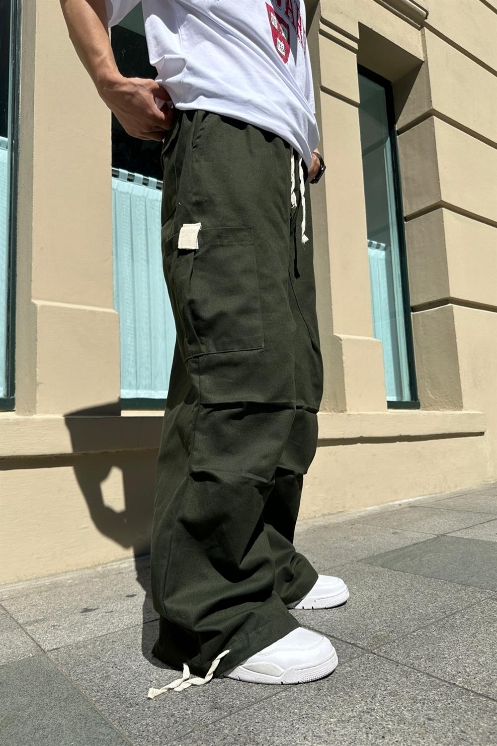 Fundayz Gabardin Koyu Yeşil Combat Pantolon P705