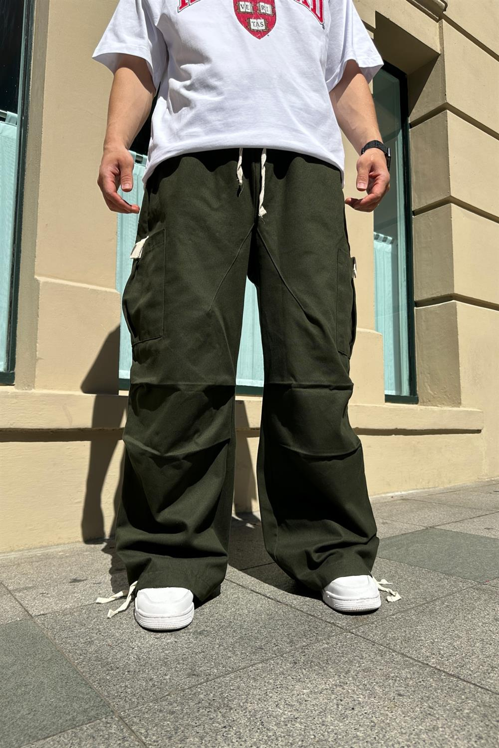 Fundayz Gabardin Koyu Yeşil Combat Pantolon P705