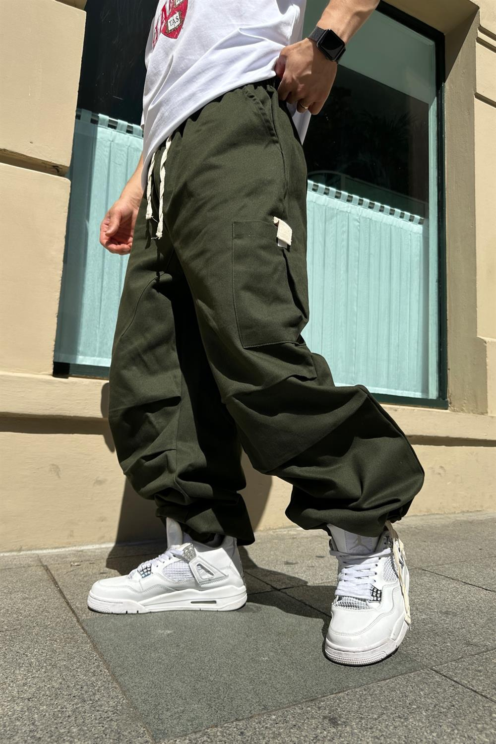 Fundayz Gabardin Koyu Yeşil Combat Pantolon P705